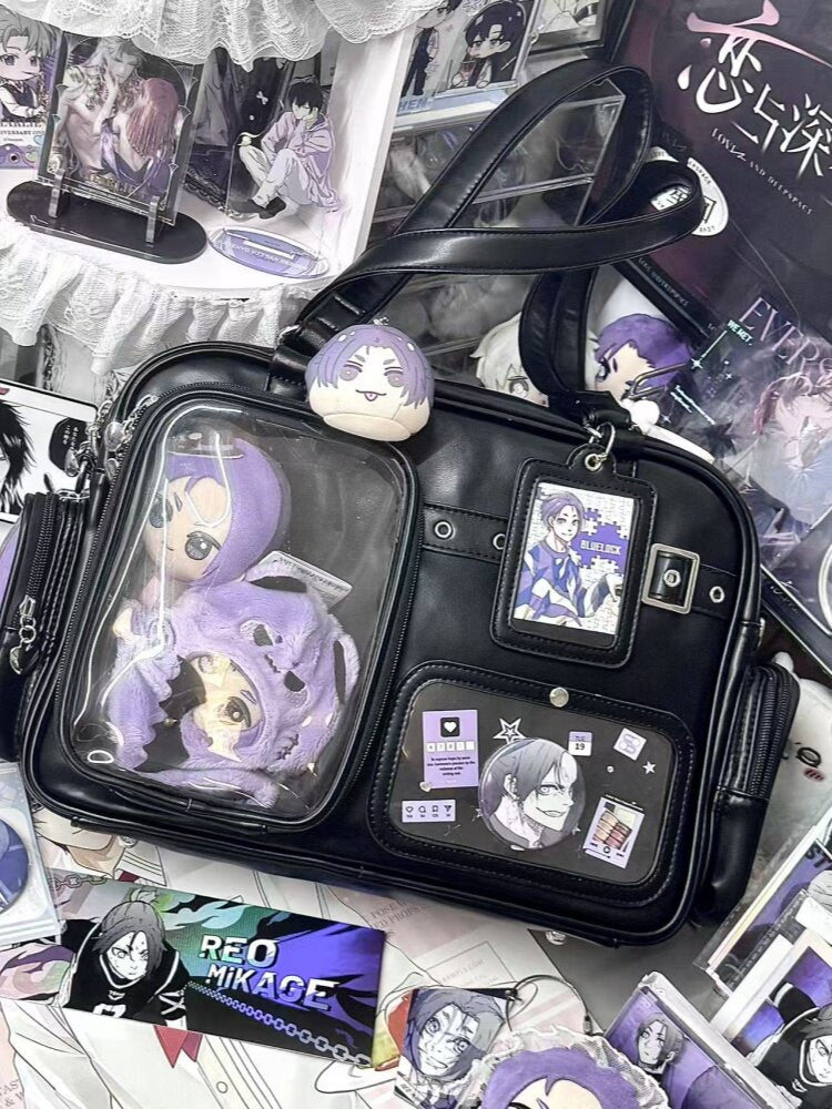 Multi-Color Zippered Miku Wego Coffin Daily Sweet College Style Elegant Princess Ita Shoulder Bag