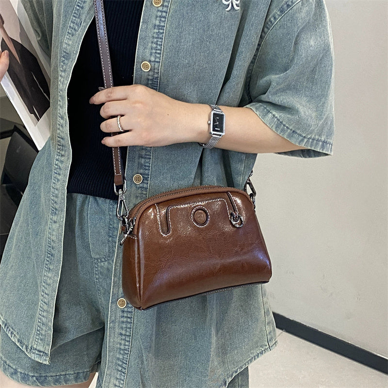 Compact Square Shoulder Bag with Multiple Pockets – Perfect Commuter Phone Crossbody for Women, Versatile Everyday Style