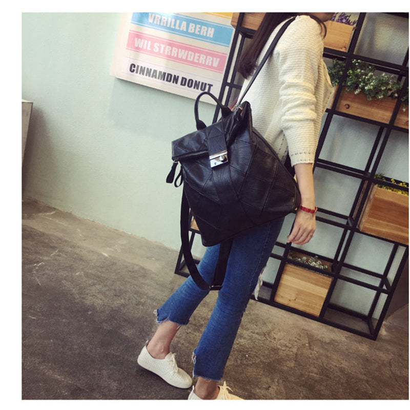 Hot-Selling in Europe & America – Women's Genuine Leather Backpack Large Capacity Anti-Theft Travel Daypack