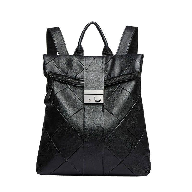 Hot-Selling in Europe & America – Women's Genuine Leather Backpack Large Capacity Anti-Theft Travel Daypack