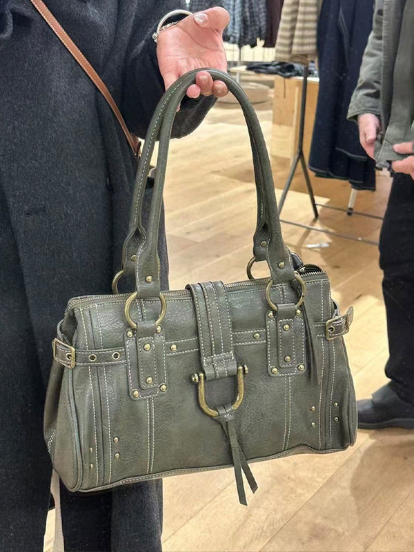 Vintage Rivet Tote Bag for Women