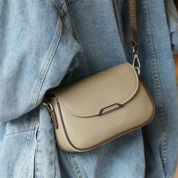 Women's Premium New Arrival Small Square Shoulder Bag – Stylish Versatile Casual Commuter Bag in Genuine Cowhide Leather