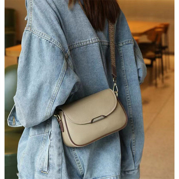 Women's Premium New Arrival Small Square Shoulder Bag – Stylish Versatile Casual Commuter Bag in Genuine Cowhide Leather