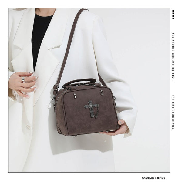 2026 Extremely Attractive Bags Dark Style Cross Handbag Unique Spicy Girl Crossbody Shoulder Handbag
