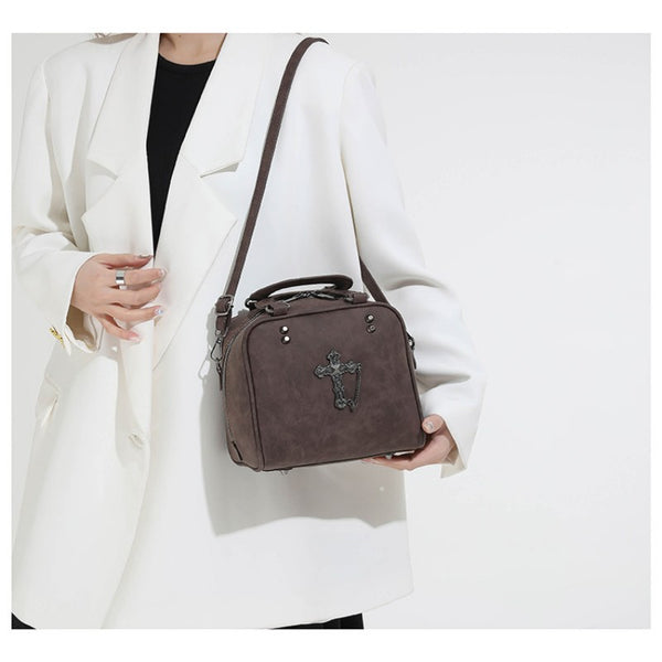 2026 Extremely Attractive Bags Dark Style Cross Handbag Unique Spicy Girl Crossbody Shoulder Handbag