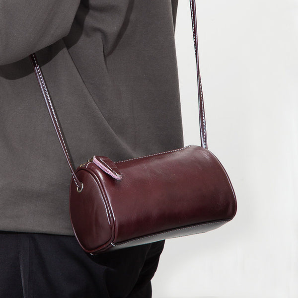 Chic Retro Cylinder Crossbody Bag – Vintage Shoulder Phone Purse for Women