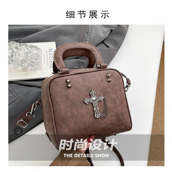 2026 Extremely Attractive Bags Dark Style Cross Handbag Unique Spicy Girl Crossbody Shoulder Handbag