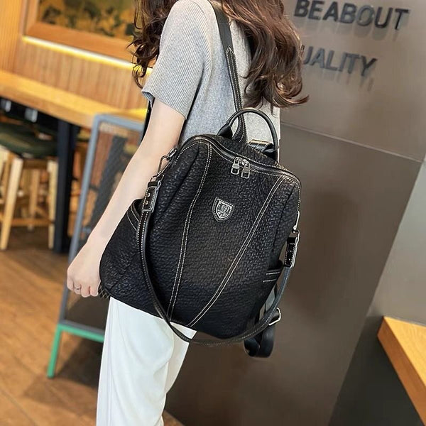 Women's Large Casual Travel Shoulder Bag – Stylish Design, Spacious Convertible Backpack