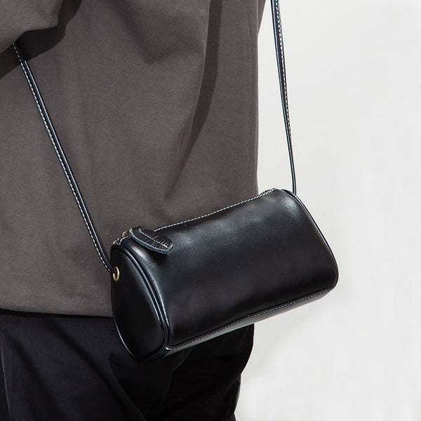 Chic Retro Cylinder Crossbody Bag – Vintage Shoulder Phone Purse for Women