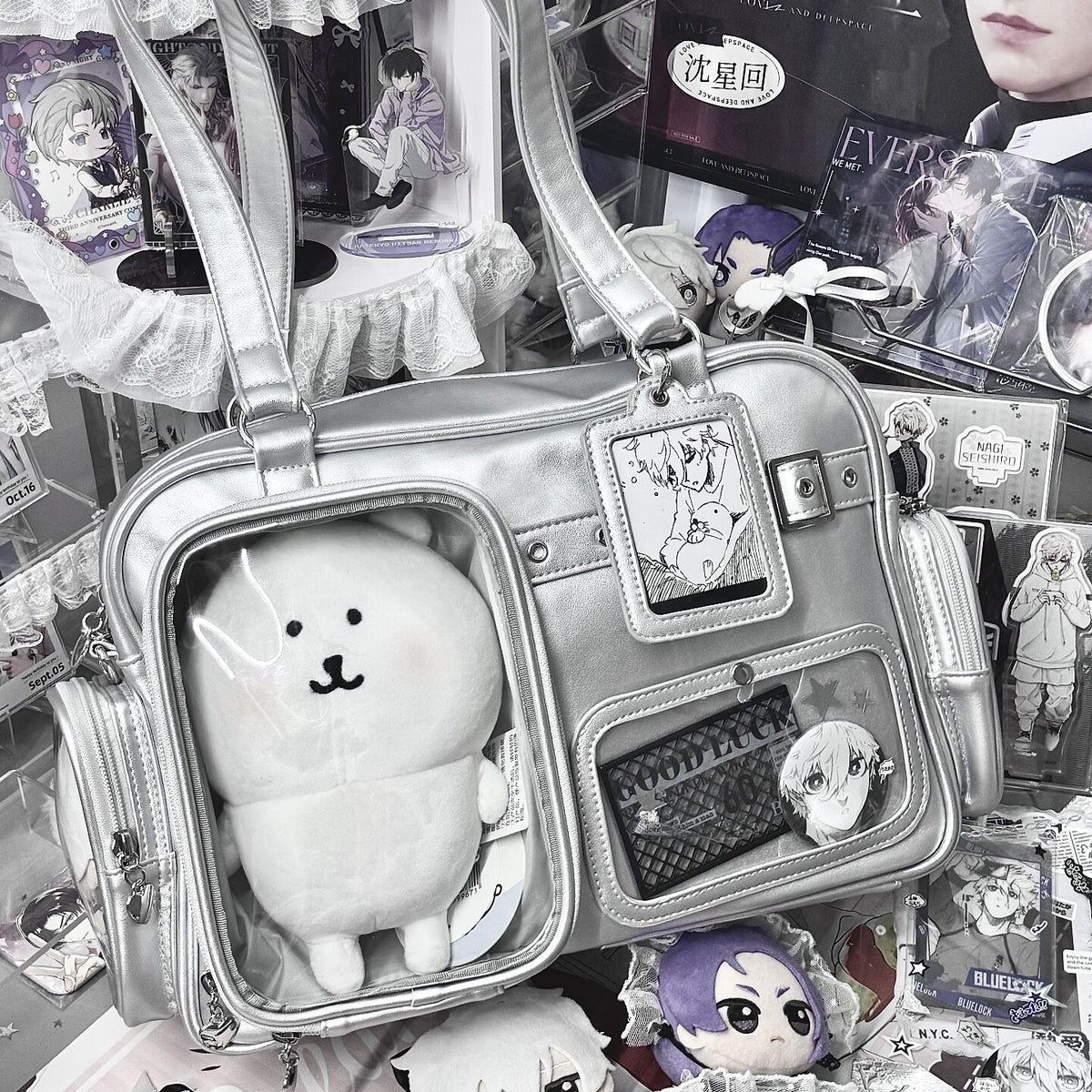 Multi-Color Zippered Miku Wego Coffin Daily Sweet College Style Elegant Princess Ita Shoulder Bag