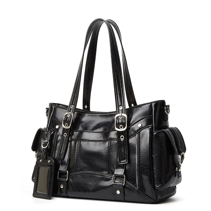 Women's Biker-Style Underarm Tote Bag