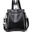 Chic Studded Convertible Backpack – Casual Travel Bag for Women, Shoulder or Backpack, Perfect for Any Trip