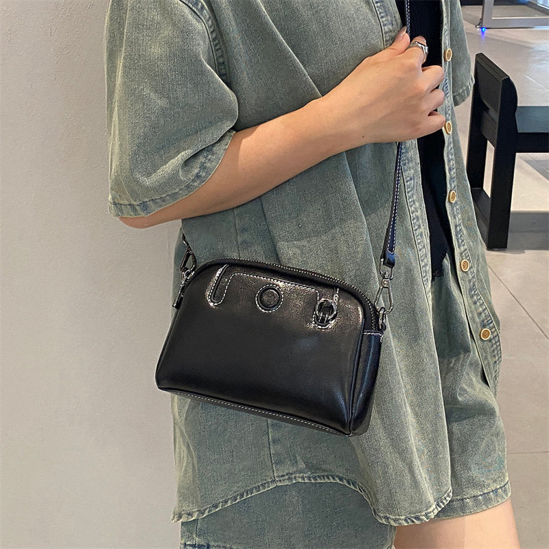 Compact Square Shoulder Bag with Multiple Pockets – Perfect Commuter Phone Crossbody for Women, Versatile Everyday Style