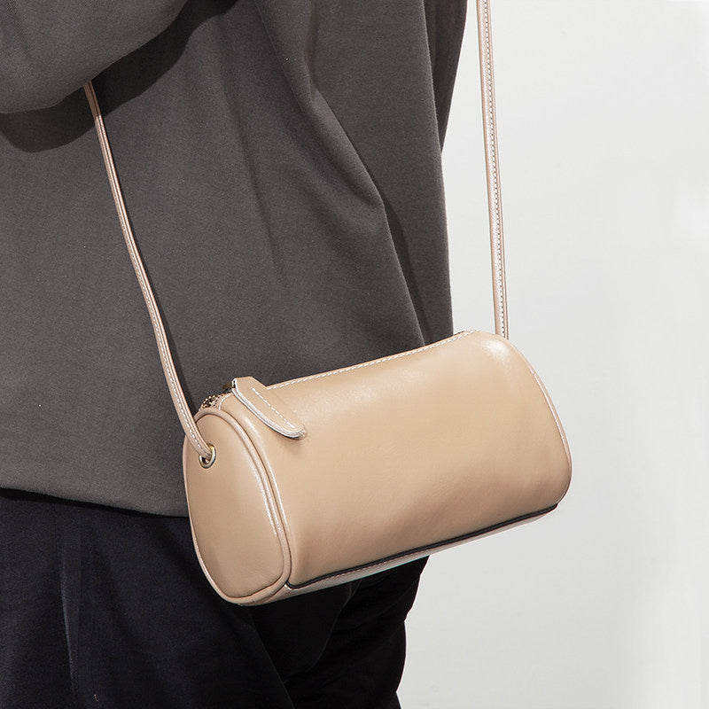 Chic Retro Cylinder Crossbody Bag – Vintage Shoulder Phone Purse for Women