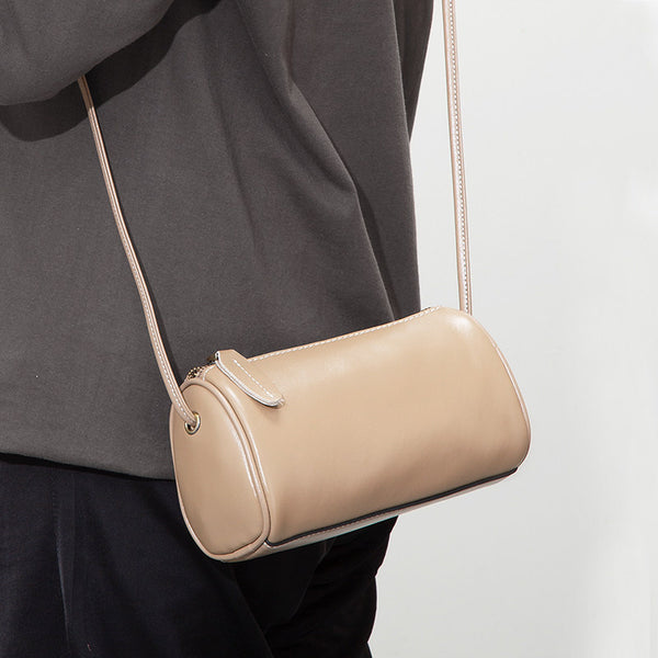Chic Retro Cylinder Crossbody Bag – Vintage Shoulder Phone Purse for Women