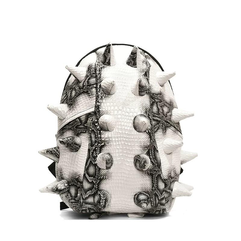 2026 Trendy Fashion Hedgehog PU Waterproof Snake Pattern Individual Backpack Large Capacity Crocodile Pattern Backpack Main image