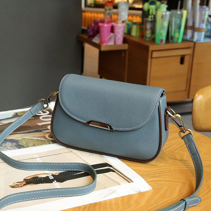 Women's Premium New Arrival Small Square Shoulder Bag – Stylish Versatile Casual Commuter Bag in Genuine Cowhide Leather