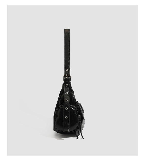 Belt buckle tote bag single shoulder armpit motorcycle bag