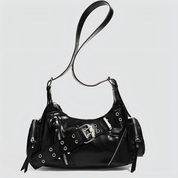 Belt buckle tote bag single shoulder armpit motorcycle bag Main image