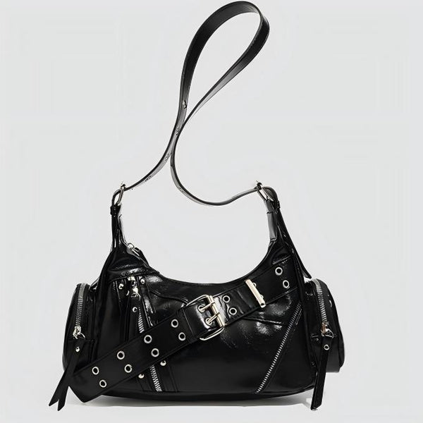 Belt buckle tote bag single shoulder armpit motorcycle bag