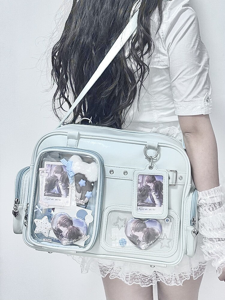 Multi-Color Zippered Miku Wego Coffin Daily Sweet College Style Elegant Princess Ita Shoulder Bag