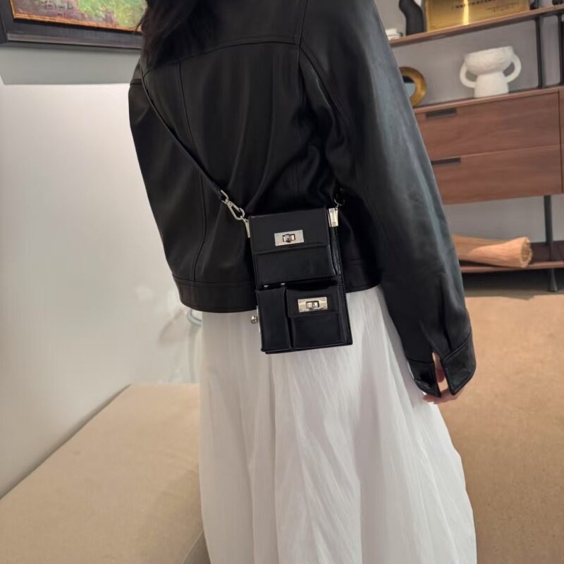 Multi-Pocket Phone Bag Dark Punk Motorcycle Bag
